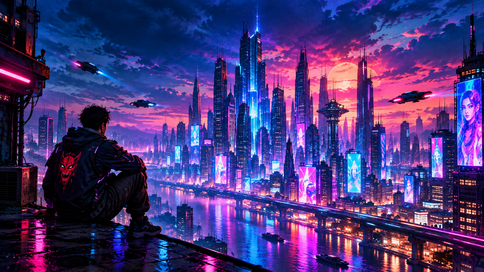 Cyberpunk City Prompts for AI Art Generators