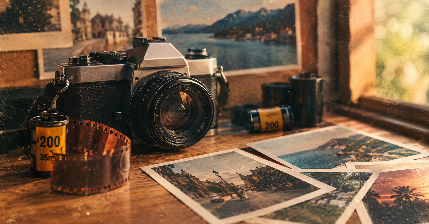 Vintage Film Photography Prompts (35mm, Grainy, Retro Look)
