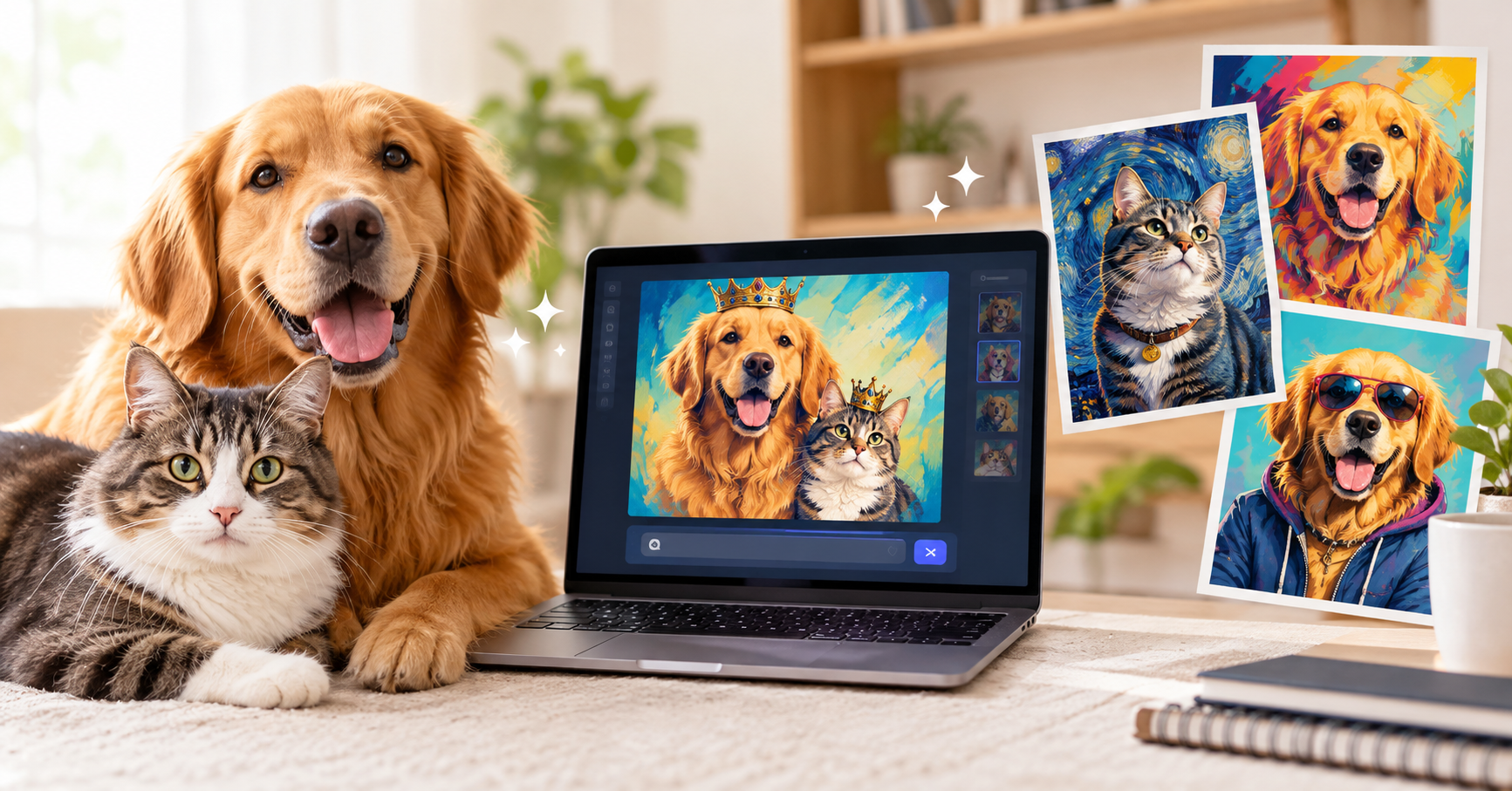 AI Pet Portrait Prompts: Turn Your Dog or Cat Into Art